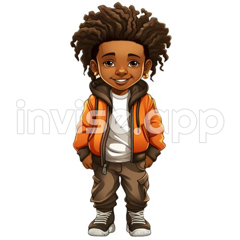 Black Boy African American Clipart Illustration Ai Generative 27238067 - Black Guy Clip Art