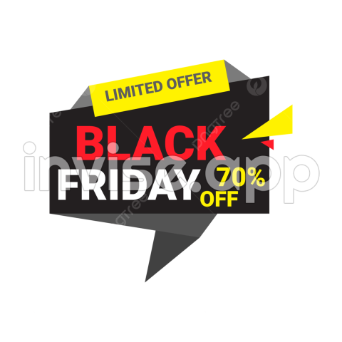 Black Friday Sale Clipart Vector, Black Friday Sale Backgrounds Banner - Clipart Black Friday