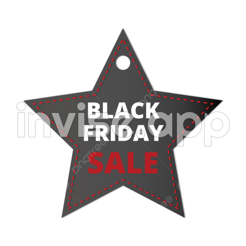 Clipart Black Friday - Black Friday Sale Vector Images, Black Friday Star Sale, Black