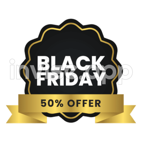 Clipart Black Friday - Black Friday Badge Vector Hd Images, Black Floating Badge For Black