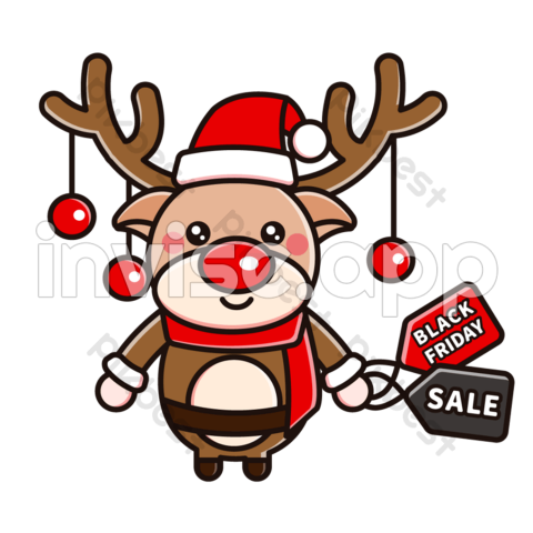 Black Friday Christmas Elk Clipart Images Ai Free Download Pikbest - Black Friday Gopro Deals