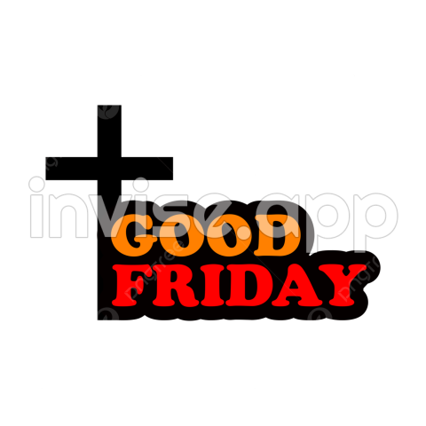 Happy Good Friday Clip Art - Happy Good Friday Clipart Images, Good Friday Symbol Illustration