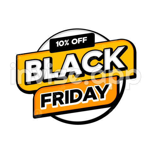 Black Friday Sale Logo - 10 Off Black Friday Ribbons And Circles, Black Friday, Discount, Friday