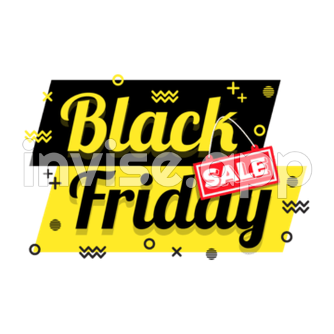 Discount Sale 3D Vector, Black Friday Sale Banner 50 Percent Discount - Black Friday Sale Template