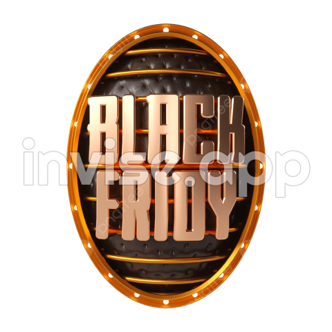 Black Friday Black Gold Title, Black Friday, Title, Metallic Feel - Black Friday Shopping