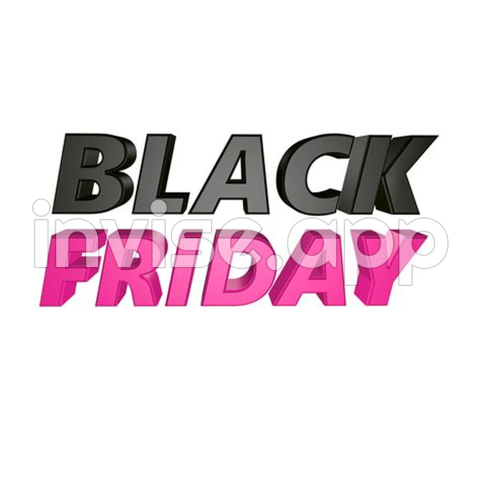 Black Friday 3D Text - Black Friday 3D Text Rendering For Sale And Marketing 26150820