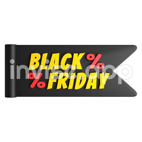 Black Friday 3D Text - Tag Black Friday 3D 12872342