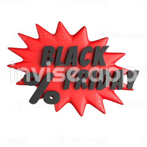 Black Friday 3D Text - Free Headline Black Friday 3D 12872322 With Transparent Background