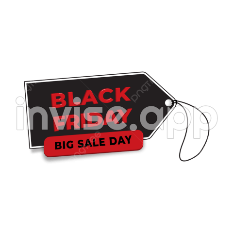 Black Friday 3D Text - Black Friday Tag 3D Design, Black Friday, 3D Design, Big Sale And