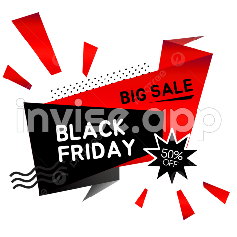 Image Black Friday - Black Friday Black Red Shopping Label, Black Friday, Black And Red