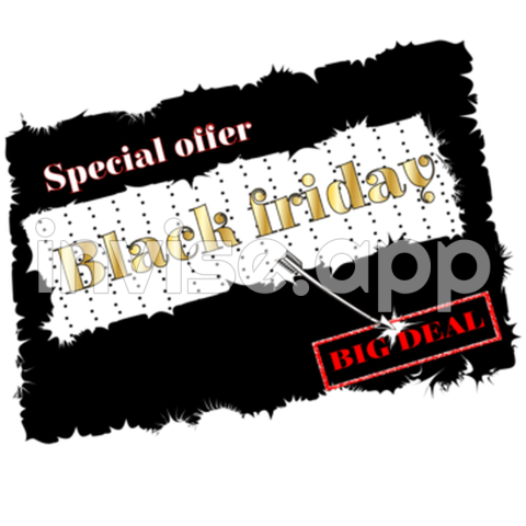 Colorfull Black Friday Special Shopping Sale Banner Vector Design - Black Friday 1869