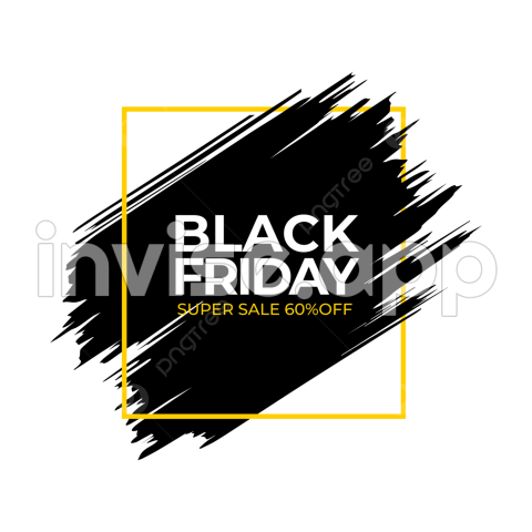 Modern Black Friday Brush Stroke, Brush, Black Brush Friday, Black - Fita Metrica