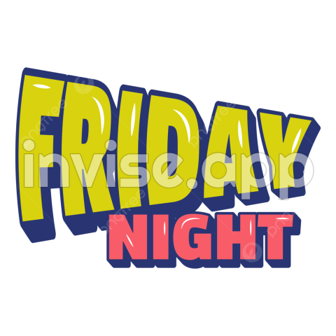 Colorful Friday - Colorfull Friday Night Clipart , Vector, Psd, And Clipart With