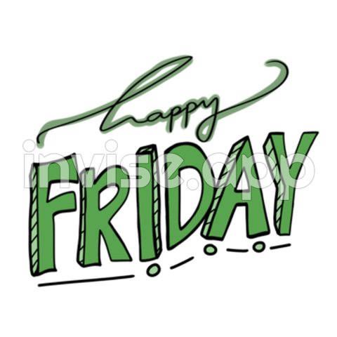 Happy Friday , Vector, Psd, And Clipart With Transparent Background - Frrebe Friday