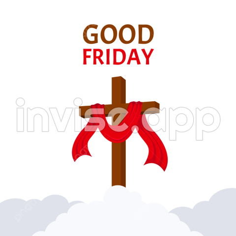 Fundo O Friday Images - Good Friday Poster Design With Cross And Clouds, Jesus, God, Catholic