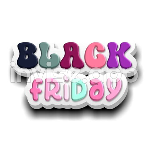 Free Black Friday - Free Black Friday Text 15336854 With Transparent Background