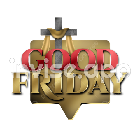 Friday Clipart - Asset Illustration Text Greeting Good Friday Transparent Label, Prayer