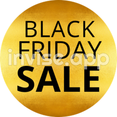 Black Friday Gold - Black Friday Gold Design 2 Sticker Gizmo