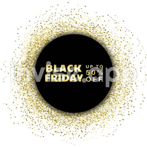 Gold Name Tag Image, Black Gold Label Text Name Tag , Black Gold - Text On Gold Background