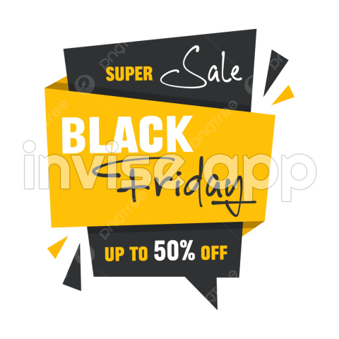 Black Friday Special Gif - Black Friday Special Discount Offer Design For Art Template Vector