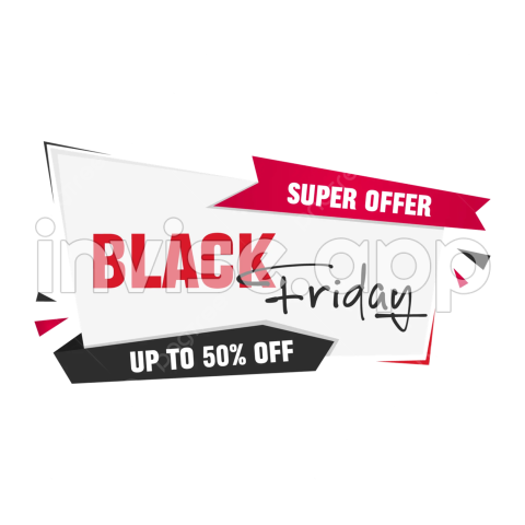 Black Friday Special Gif - Black Friday Special Discount Offer Banner Tag Design Vector, Black