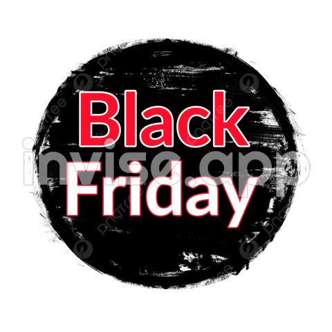 Black Friday 412 - Round Brush Stroke Black Friday, Round, Black Friday, Brush Stroke