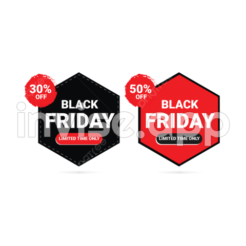 Black Friday 30 % - Black Friday Offer Vector Hd Images, Black Friday 30 Parcent Offer