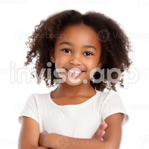 Beautiful African American Girl Isolated 26829456 - Black American Girl Pictures