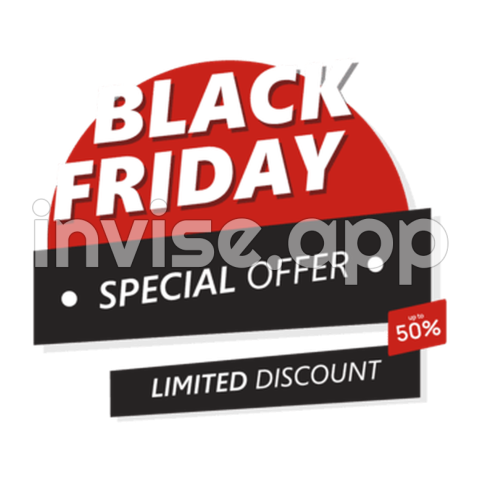 Creative Black Friday Vector Hd Images, Black Friday, Special Offer - Walmart Black Friday