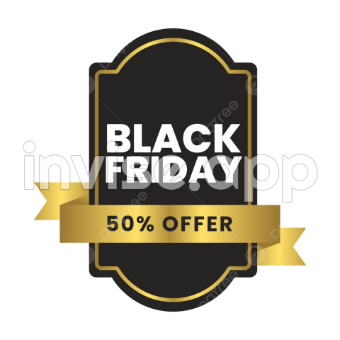 Black Friday Offer - Black Friday Sale Offer With Badge, Black Friday, Sale, Sale Badge