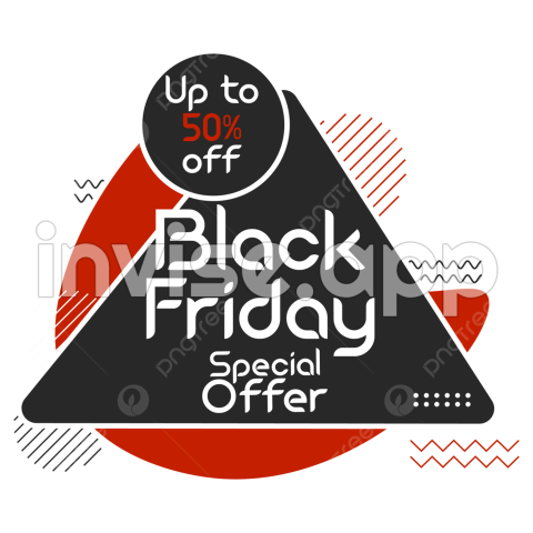 Isolated Sale Discount Offer Black Friday Label For Social Media, Sale - Black Friday Offer