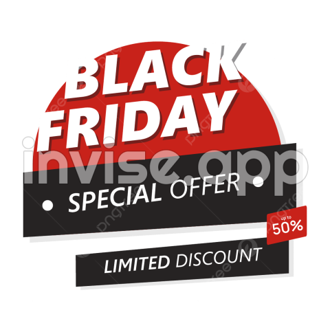 Creative Black Friday Special Offer Vector Hd Images Element, Black - Black Friday Today