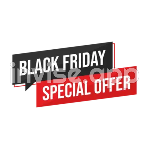 Black Friday Special Offer Vector, Black Friday Special Offer Label - Black Friday Promotion