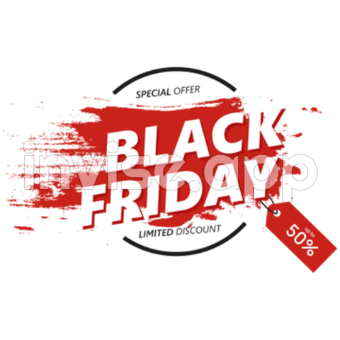 Special Offers Black Friday - Flat Black Friday Sale Banner Label With Discount And Special Offer