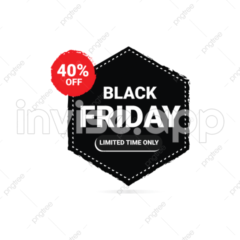 Black Friday Confetti Vector Hd Images, Black Friday, Balck Friday - The Most Popular Products On Black Friday