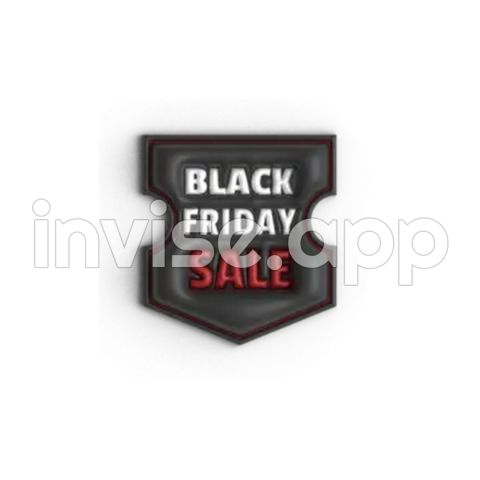 3D Black Friday Label Design Background Vector, Black Friday, Black - Target Black Friday