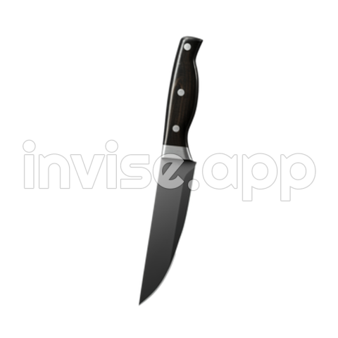 Black Knife Isolated, Knife, Stainless, Steel Transparent Image And - Black Knife