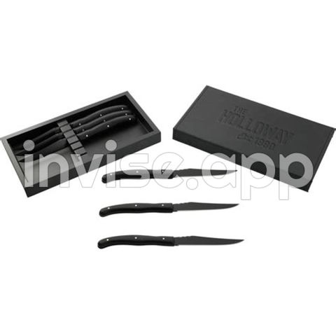 Black Knife Set - Custom Modena Black Knife Set Capstoyou