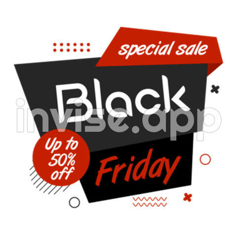 Black Friday Flyer Illustration, Black Friday Label, Black Friday Nag - Black Friday Store Flyer