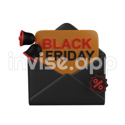 Black Friday 2023 Logo - Black Friday 2023 3D Icon Download In , Obj Or Blend Format