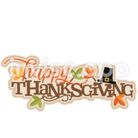 Download Happy Thanksgiving Logo Image Black And White Stock - Black Thanksgiving 2023