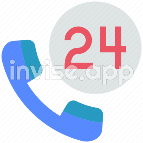 24 Icon Black Friday - Black Friday, 24 Hours, Support, Phone, Service Icon Download On