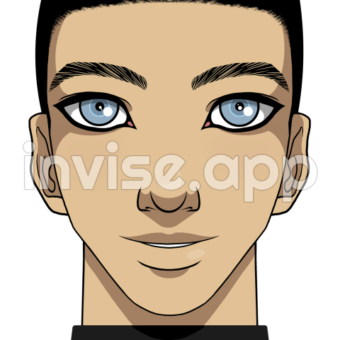 Download Man, Smile, Black Hair Royalty Free Stock Illustration Image - Black Man Smile