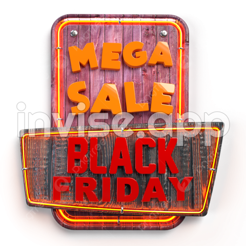 Black Friday Neon Sign - Neon Background 3D Transparent , Black Friday Background Bright Neon