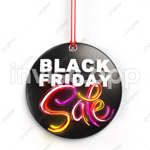 Neon Black Friday - Discount Sale 3D Transparent , Black Friday Is The Most Anticipated