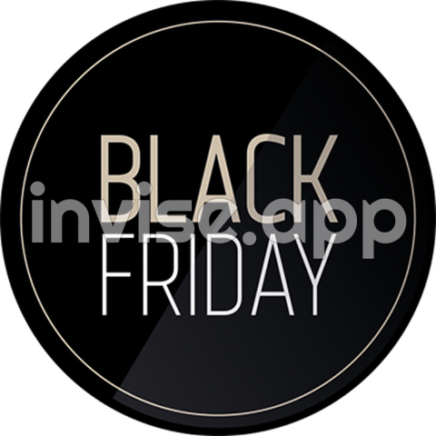 Placa Black Friday - Black Friday Window Sticker Tenstickers