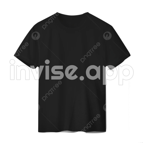 Plain Black T-Shirt - Plain Black T Shirt Template