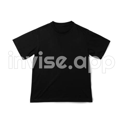 Plain Black Tee Shirt - Blank Black T Shirt