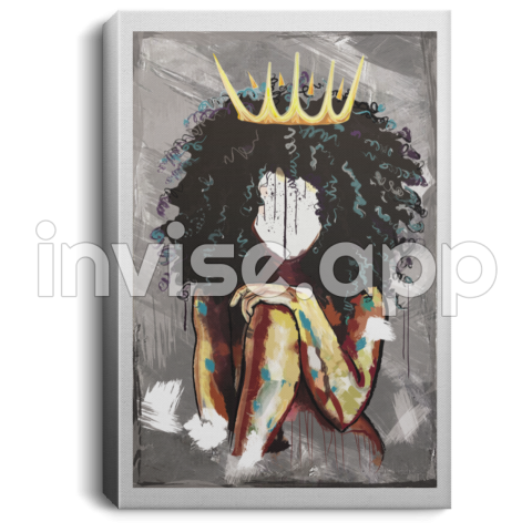 Black Queen Canvas Annie Arts Shop - Black Queen Tiara Art