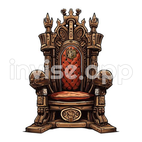 Black Queen On Throne - King Throne